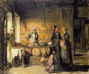 Interieur van een Bretonse Bakkerij, c.1906